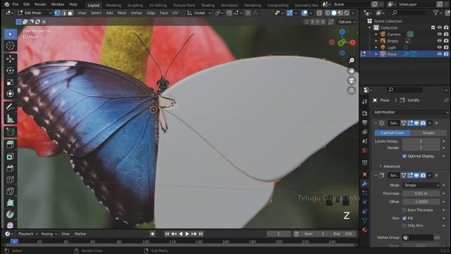 Butterfly Modeling using Blender in Telugu Part 1 | Butterfly Modelling & Animating in Blender смотреть онлайн