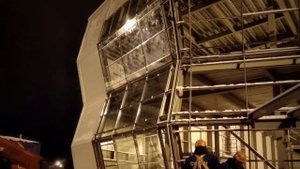 Монтаж алюминиевого витража