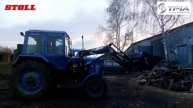німецький навантажувач STOLL на тракторі МТЗ