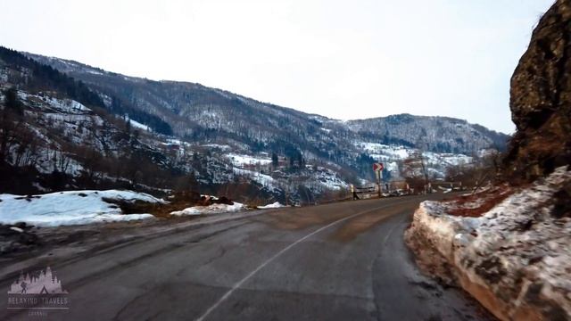 Mountainous Wonderland: 4K Adventure in Winter's Embrace