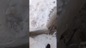 Хожу по льду, толщина льда. Река Иртыш-Омск