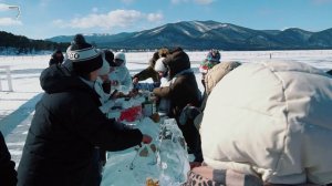 Снежная открытка на Байкале 
февраль 2025