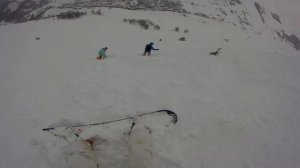 Snowboarding second exp freeride 2 alpes