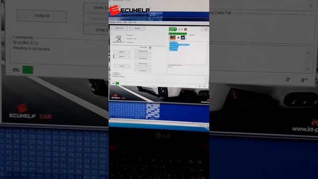 Peugeot 207 ECU EDC16C34 Bench READ WRITE OK with ECUHELP KT200 ECU Programmer. смотреть онлайн