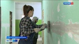Как проходит капитальный ремонт школы в селе Руч Усть-Куломского района
