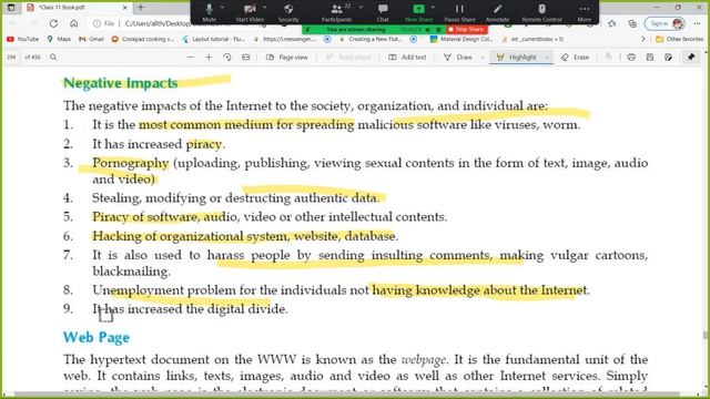 Computer Science Class 11 Web Technologies Part 1