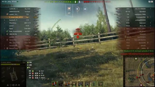 World Of Tanks TIGER 1 HEAVY TANK Victory PROKHOVONKA Destroy Enemy by RAMMING смотреть онлайн