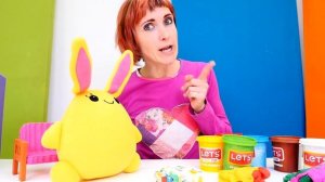 Как МАМА Маша Капуки и зайка - Игры для девочек в игрушки - Учимся читать весело!