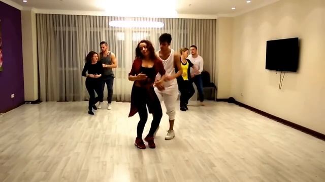 Sergey Gazaryan and Marta Khanna class of musical interpretation in salsa in HWS 2016 смотреть онлайн