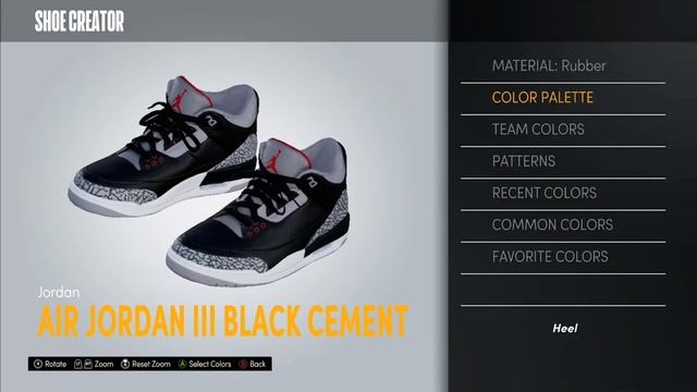 HOW TO MAKE Air Jordan 3 "Black Cement" IN NBA 2K21! NBA 2K21 Shoe Creator смотреть онлайн