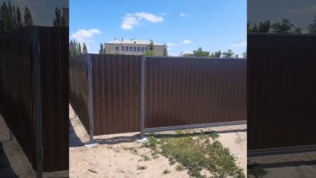 Установка забора из профнастила Волгоград и Волжский