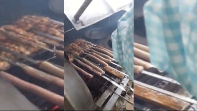 Шашлык под дождём