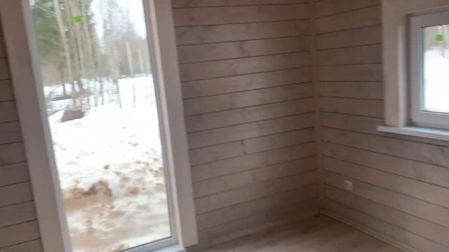 Каркасный дом (отделка) за 14 дней, с верандой и террасой 123 м2. В хвойном лесу в 25 км от МКАД. смотреть онлайн
