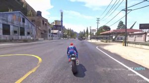 GTA 5 SPIDERMAN Motorcycle Crash/Falls Epic Ragdoll Physics Showcase