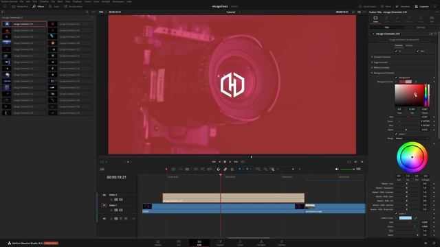 Create cinematic logo reveals in DaVinci Resolve — mLogo Cinematic 2 Tutorial — MotionVFX смотреть онлайн