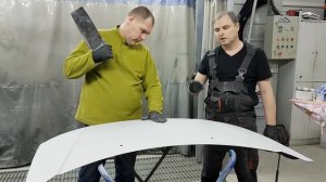 Ремонт капота часть 2/9 шпаклюем капот, технология применения шпаклёвок