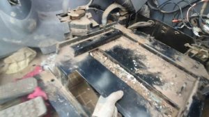 Снятие мотра печки отопления HITACHI ZX70