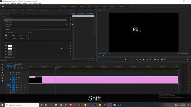 Adobe Premiere Pro Tutorial - Typewriter Text Effect Animation