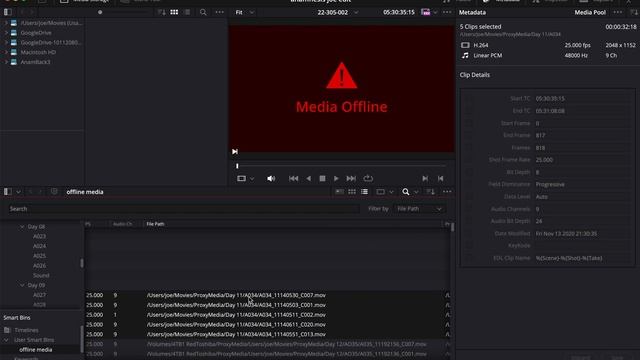resolve 18.6.2 relink selected clips doesnt auto redraw smart folder contents смотреть онлайн