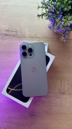 Распаковка iPhone 16 Pro Max в натуральном титановом цвете🌟
