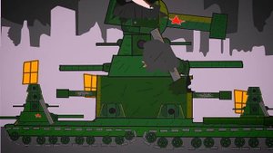 Бой легенды кв-44 против pz-800 и демонического ratte(мультики про танки)