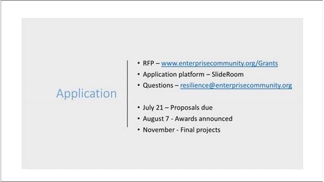 Live Online Event | Design for Resilience Grant Opportunities