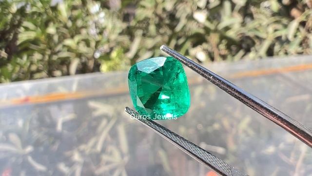 Colombian Emerald Cushion Cut Loose Stone @ourosjewels смотреть онлайн