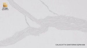 Кварцевый камень Calacatta Santorini EQРM 008 ETNA QUARTZ