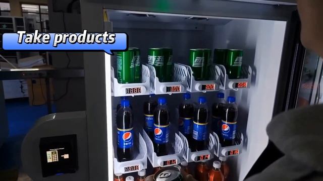 Single door smart fridge vending machine shopping flow, Grab and Go vending machine смотреть онлайн