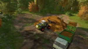 Вывоз и раструхивание навоза с коровника! Малиновка FS22