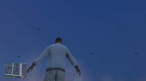 Grand Theft Auto V T pose glitch under the map