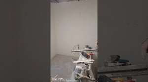 Показали один наш объект по шпатлеванию стен .