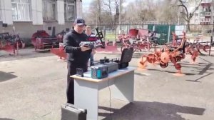 Презентация агродронов в с/х институте, г. Курск. Видео 4.