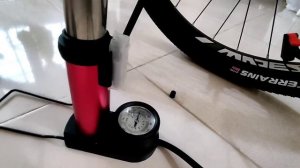 MINI-FOOT PUMP (Unboxing & testing)  MTB Bike pump.