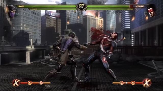 MORTAL KOMBAT 9 (201¹) RAIN E SUB ZERO VS KENSHI E REPTILE смотреть онлайн