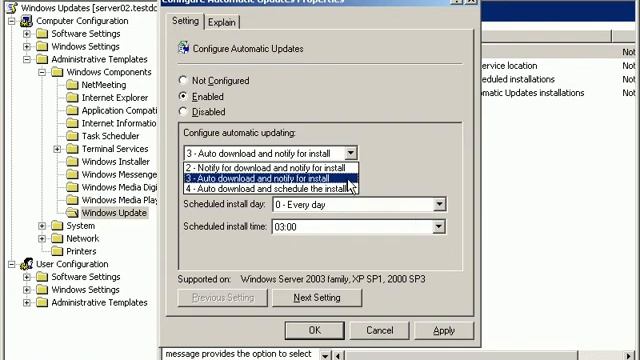 Win2003 Software Update Services смотреть онлайн