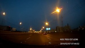 Текстильщики - Тверской 07/02/2016 (timelapse 4x)