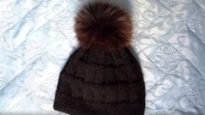Женская вязаная шапка спицами Для начинающих Уроки на ютубе