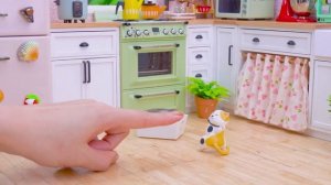 Мини-кухня осьминог на гриле # мини-кухня # мини-кухня для приготовления еды # мини-игрушки для еды