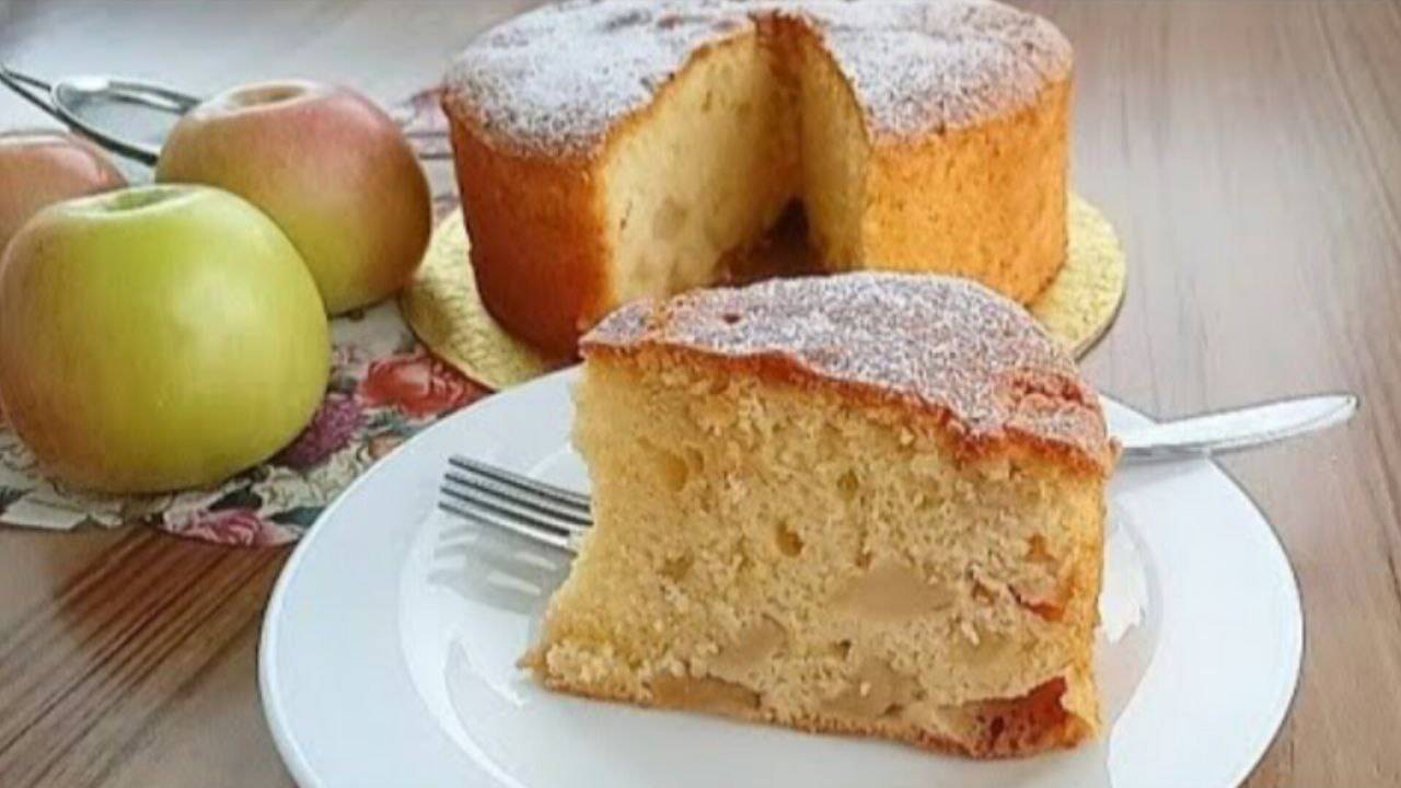 Рецепт яблочного пирога | Вкусный рецепт мягкого пирога