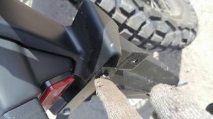 Крепление большого номера на Ataki Crosser