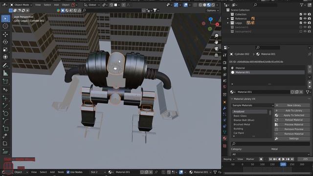 Battle mechs for beginners part - 6 #3dslasher #hardsurfacemodeling #blendertutorial смотреть онлайн