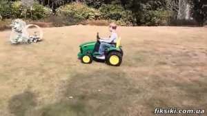 Детский электромобиль M 4619 ABLR-3 трактор, с прицепом - fiksiki.com.ua