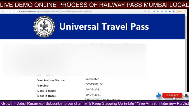 Live Demo How to Register Universal Travel Pass for Mumbai Local Train Pass | Working Website Demo
