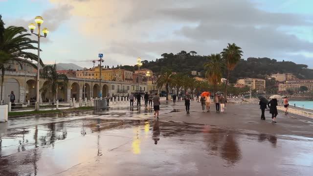 Ницца, Франция 🇫🇷 - ☔️ Самый Красивый Город Франции - Пешая Экскурсия в формате 4K-HD 60 кадр