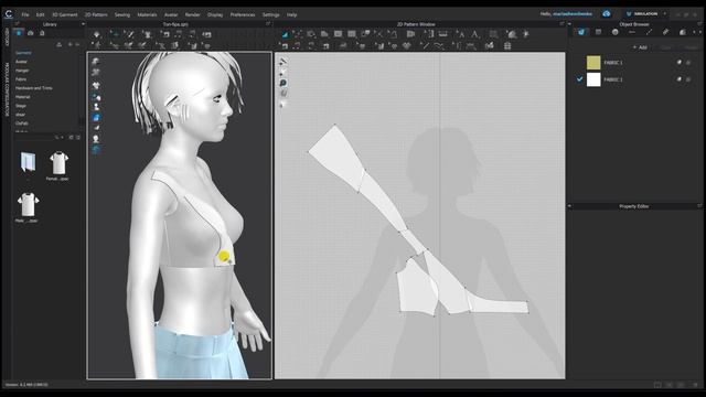 Clo3D лекала за 30 минут. Конструируем топ на завязках. смотреть онлайн
