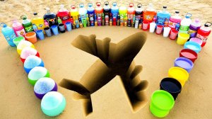 Большое извержение зубной пасты из ямы самолета, Big Pepsi, Fanta, Mtn Dew, Coca Cola против Mentos