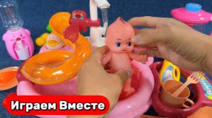 Играем в игрушки вместе ! Ванночка для малыша ! Купаем и играем ! Видео для детей