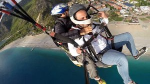 Аланья Параглайдинг, полет на параплане в Алании над Клеопатре