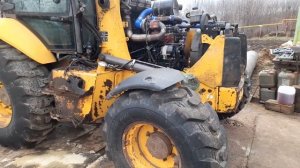 Запуск мотора д-245, экскаватор погрузчик Volvo BL-71